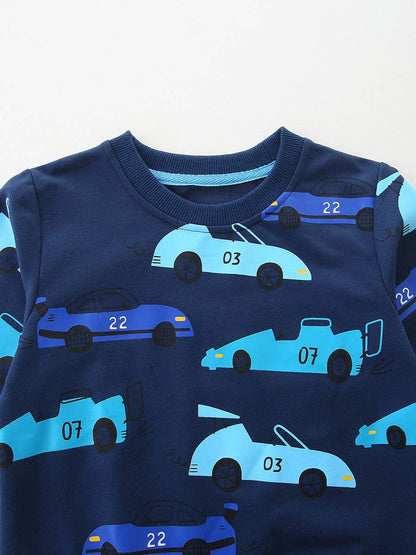 Blue Cars Sweatshirt