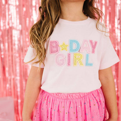 Birthday Girl Rhinestone Patch T-Shirt (Infant)
