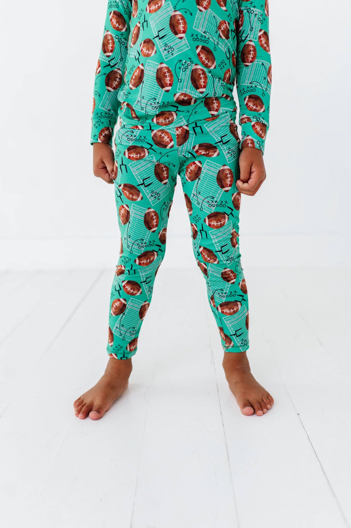Football Field Bamboo Pajama Set