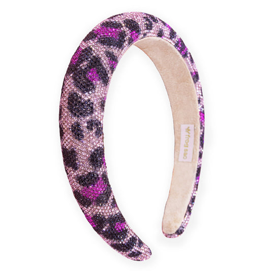 Crystal Magenta Leopard Headand
