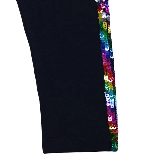 Rainbow Sequin Inset Legging