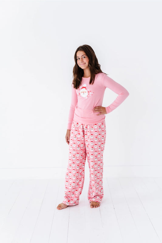 Pink Santa Plush Pants