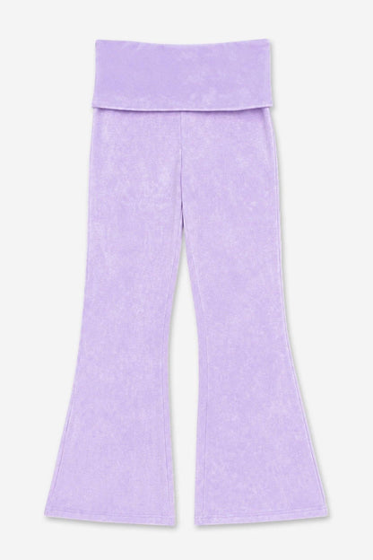 Purple Vintage Washed Foldover Flare