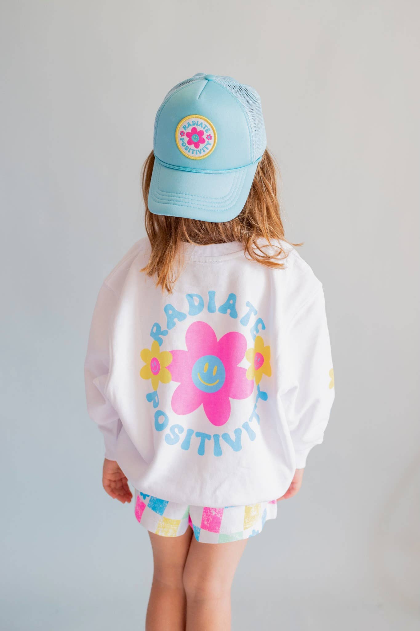 Radiate Positivity Sweatshirt in White