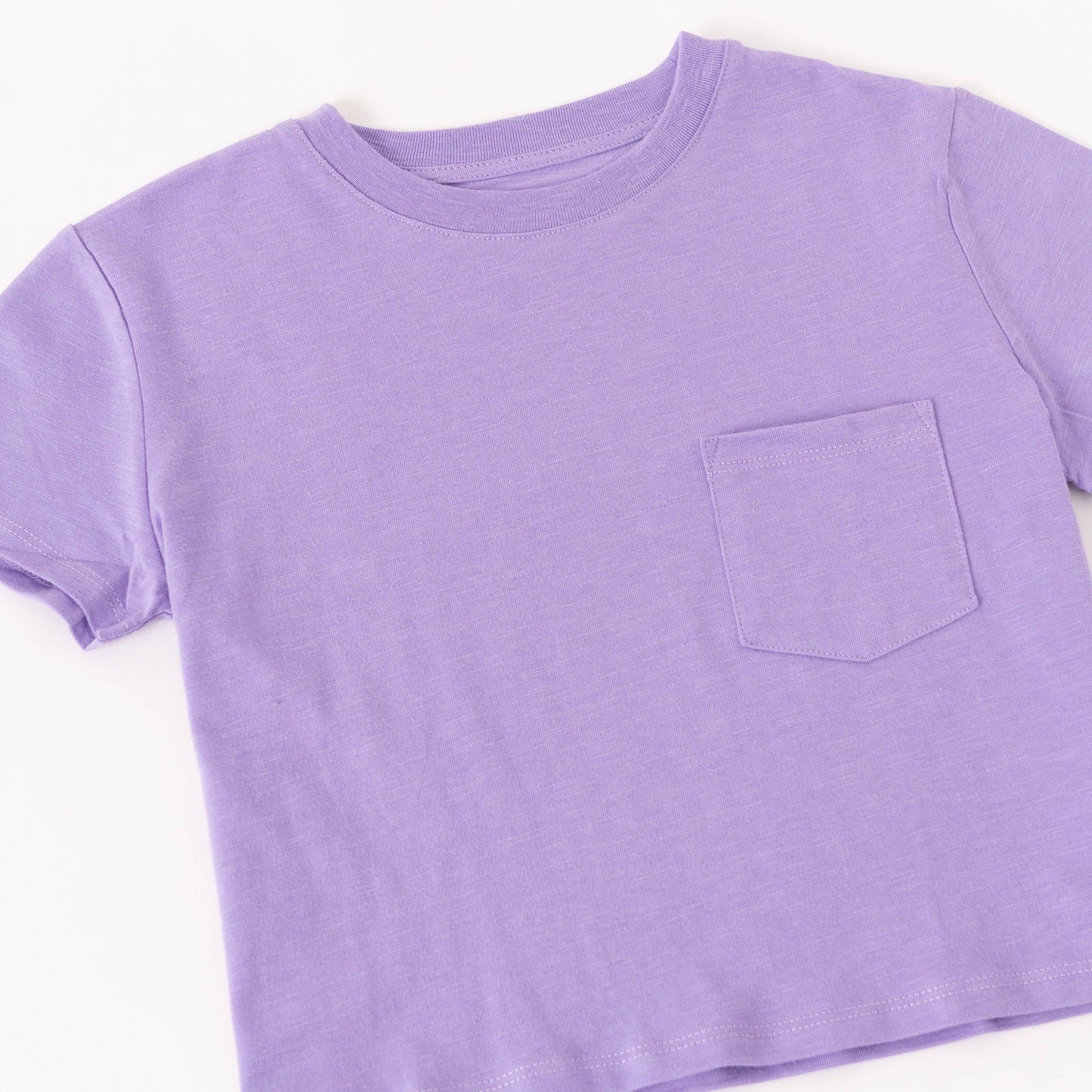 Lavender Slub Pocket Tee
