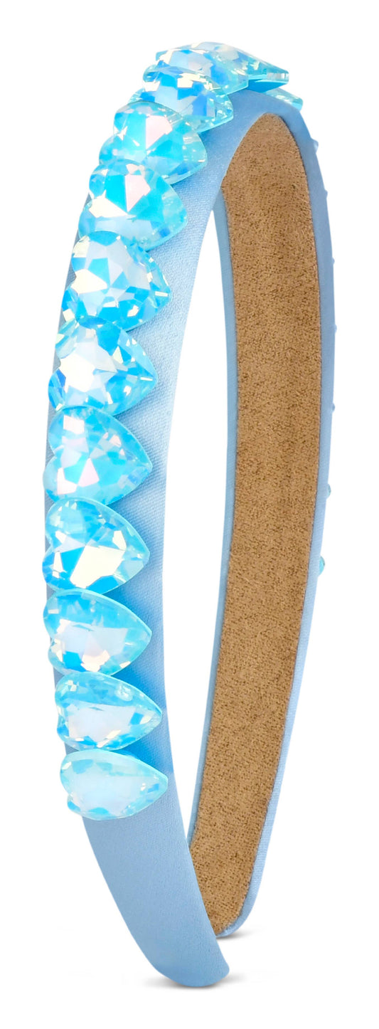 Turquoise Heart Gem Headband