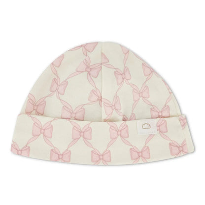 Bows Cotton Coverter Gown + Hat Set