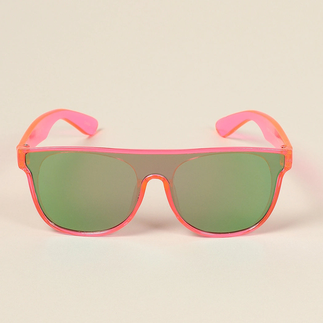 Square Frame Metallic Sunglasses