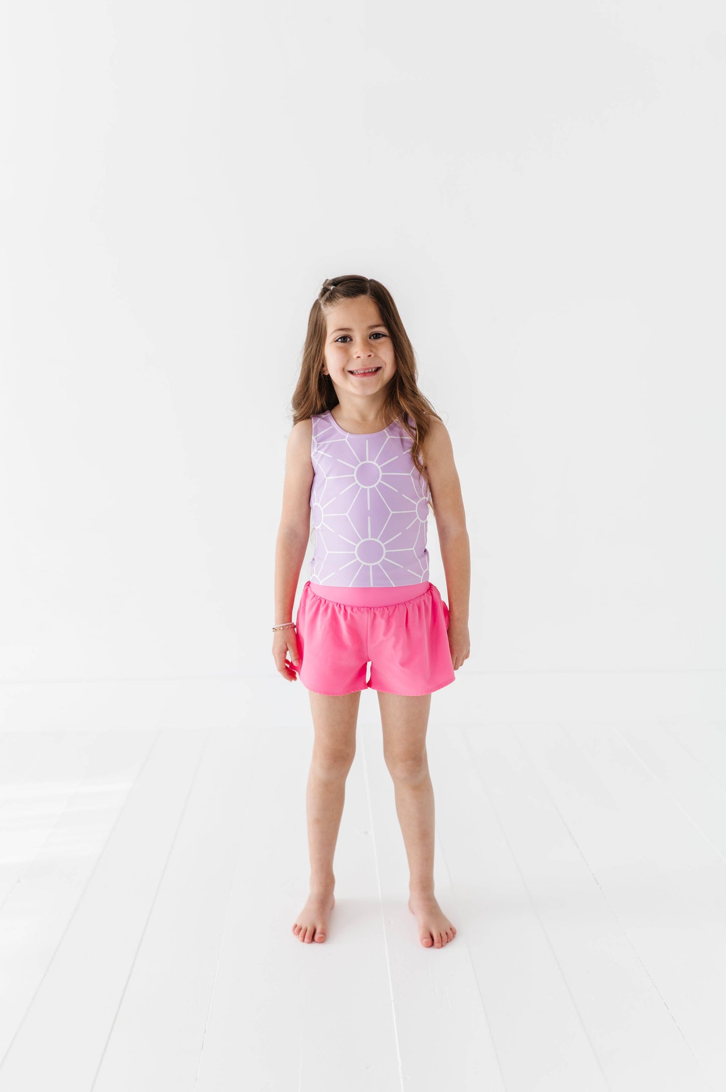 Berry Ruffle Bum Runner Shorts