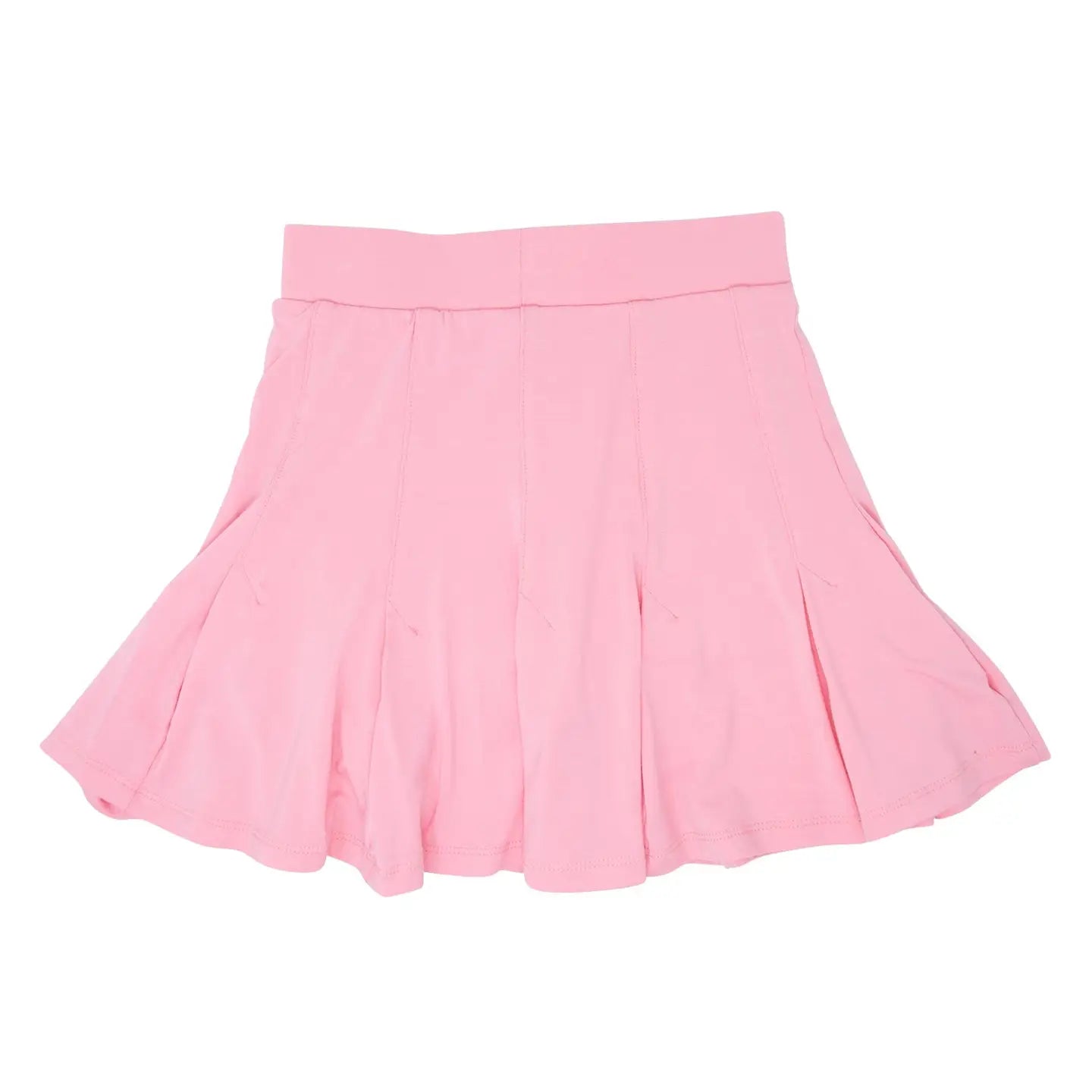 Tulip Pink Bamboo Pleated Skort