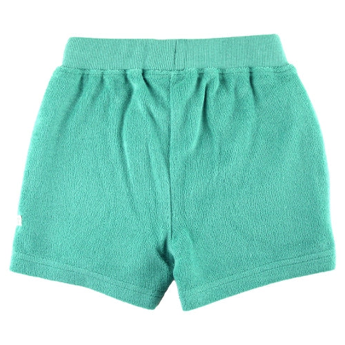 Teal Terry Knit Shorts