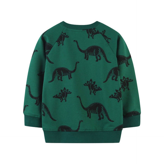 Forest Green Dinosaur Sweatshirt
