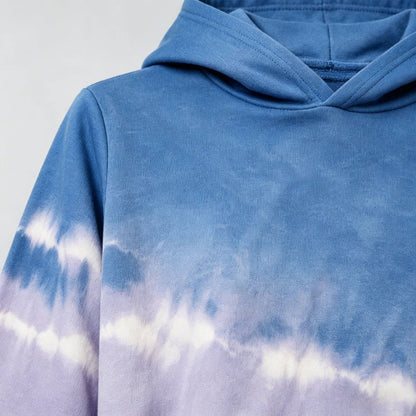 Blue Tie-Dye Hoodie + Jogger Set