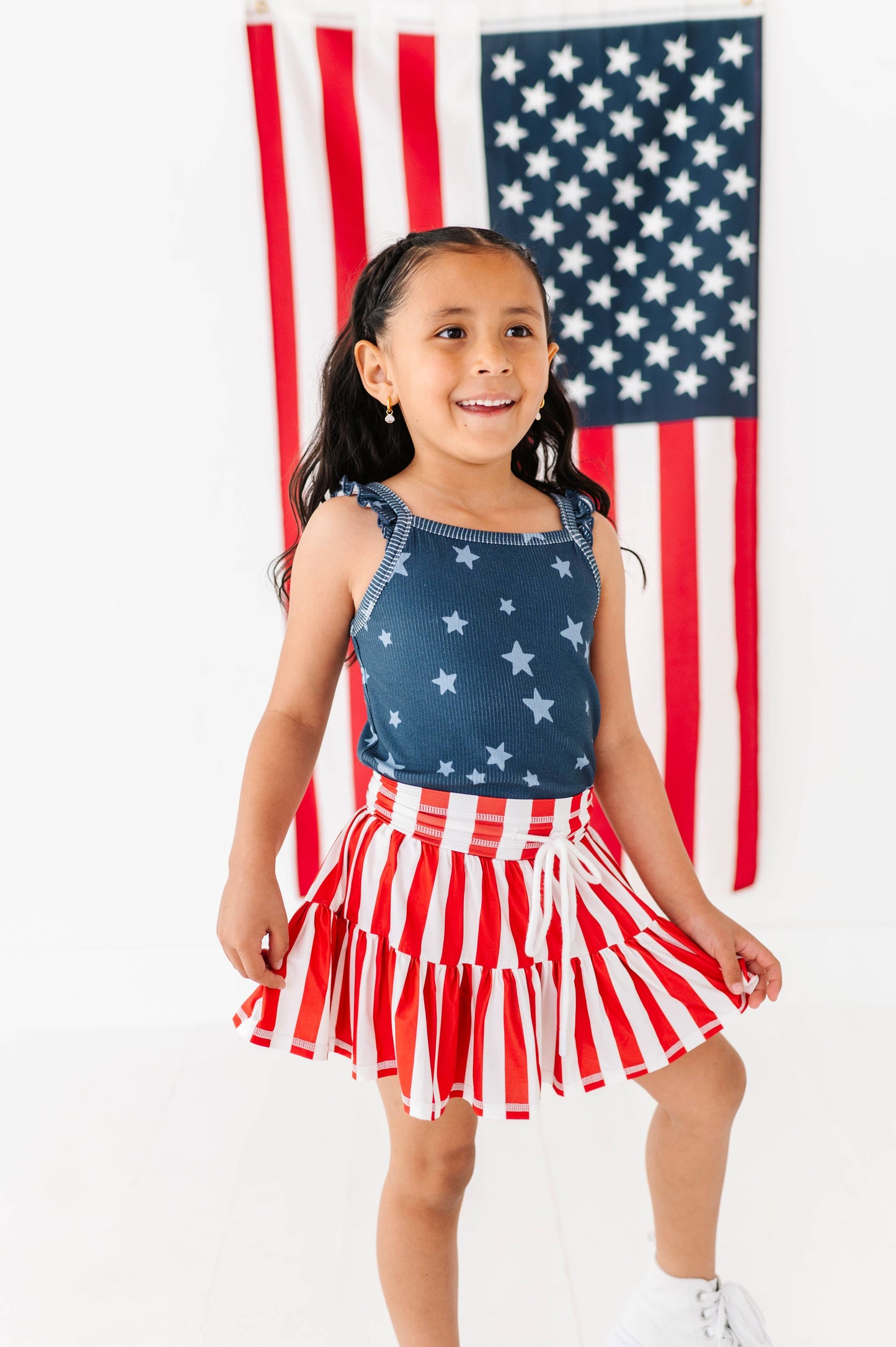 Red Stripe Skort