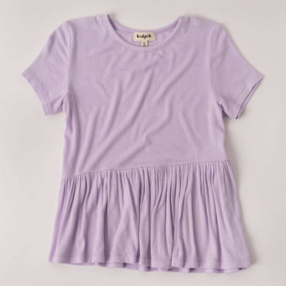 Lilac Ribbed Coco Top