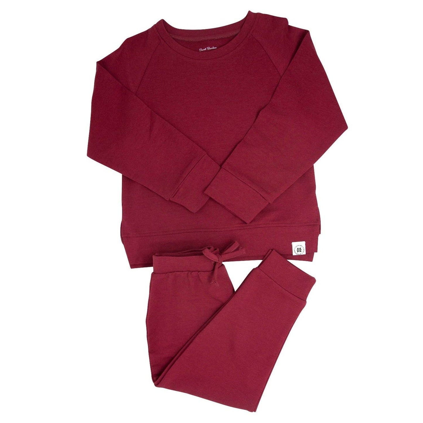 Rhubarb French Terry Bamboo Crew Neck Jogger Set