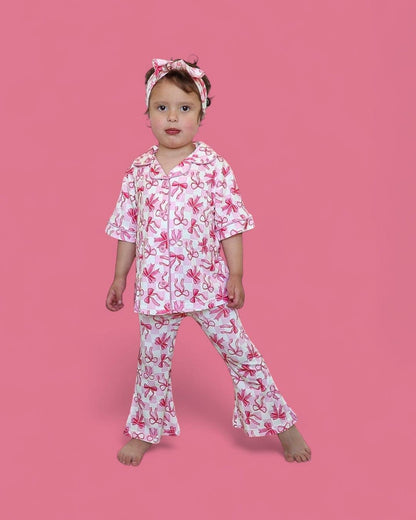 Bow Checkered Charm Dream Flare Set