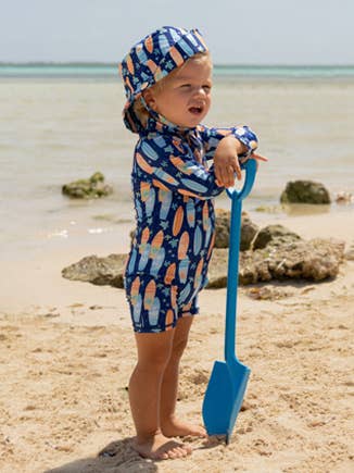 Beachy Boards Shortie Rash Guard Swimsuit
