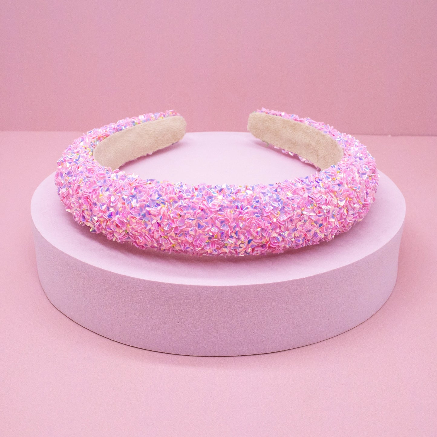 Chunky Sequin Pink Headband