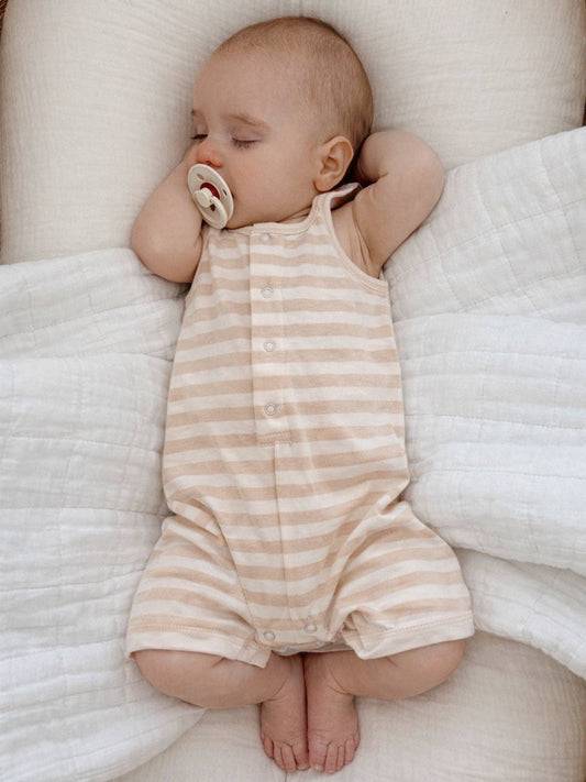 Biscuit Stripe Organic Cotton Shortie