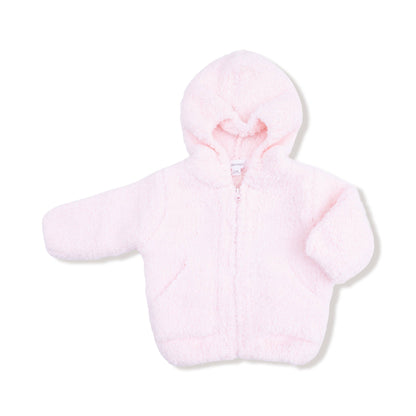 Pretty Pink Chenille Hooded Jacket