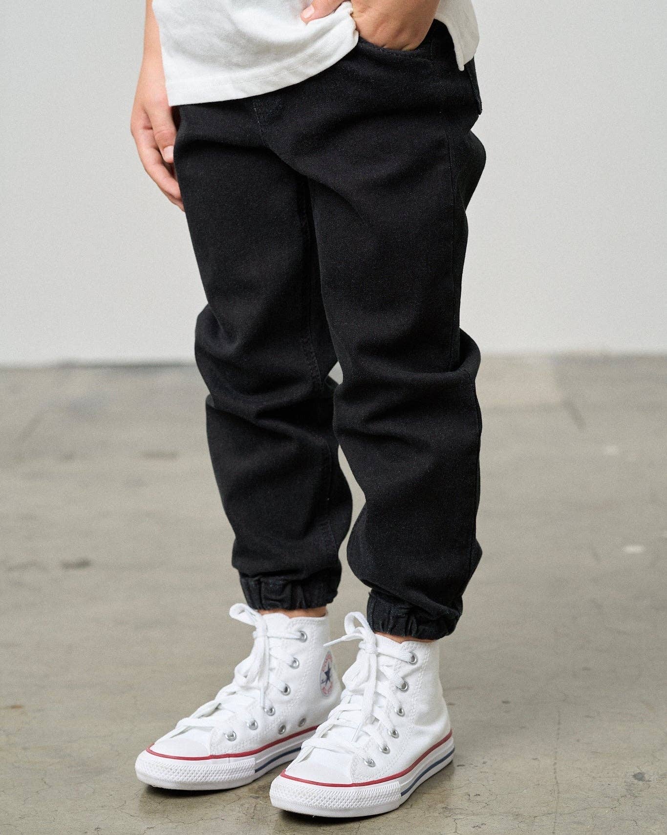 Black Denim Jogger