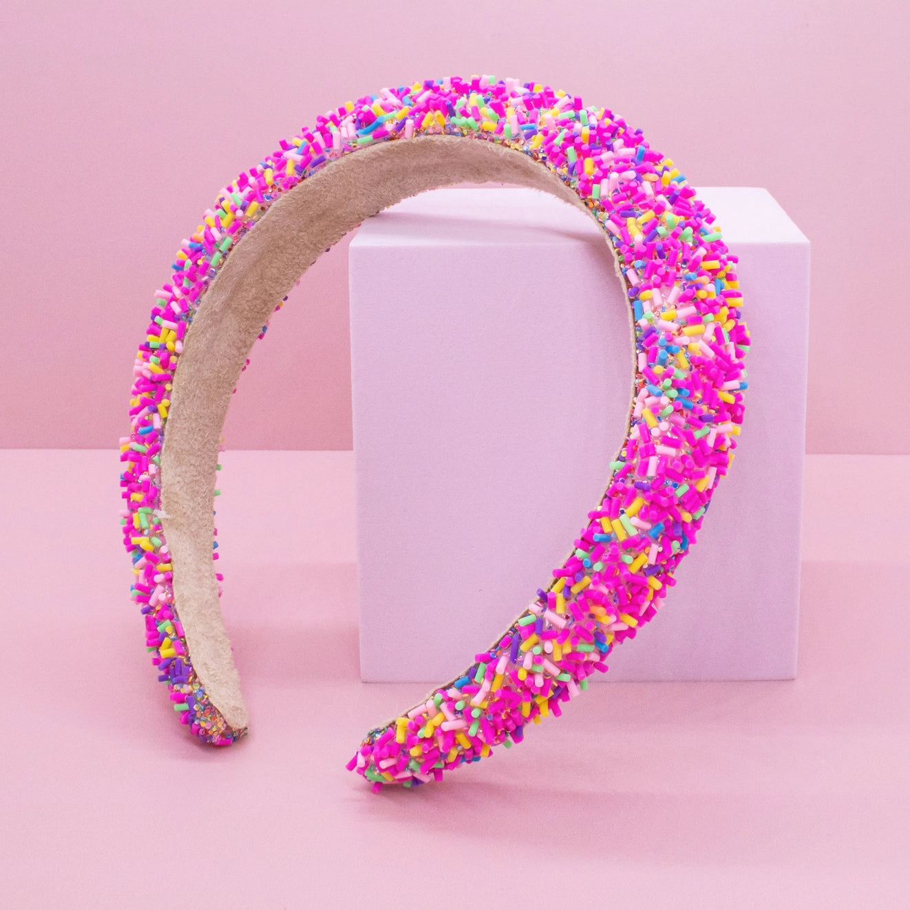 Hot Pink Sprinkles Headband