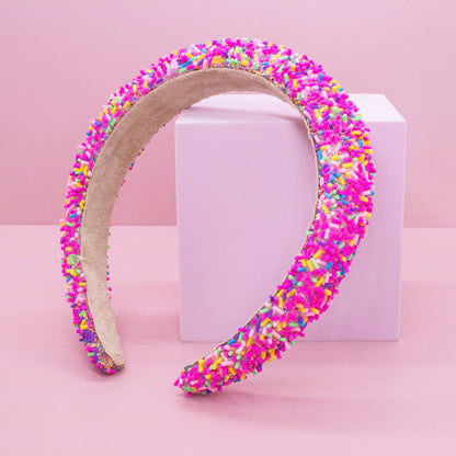 Hot Pink Sprinkles Headband