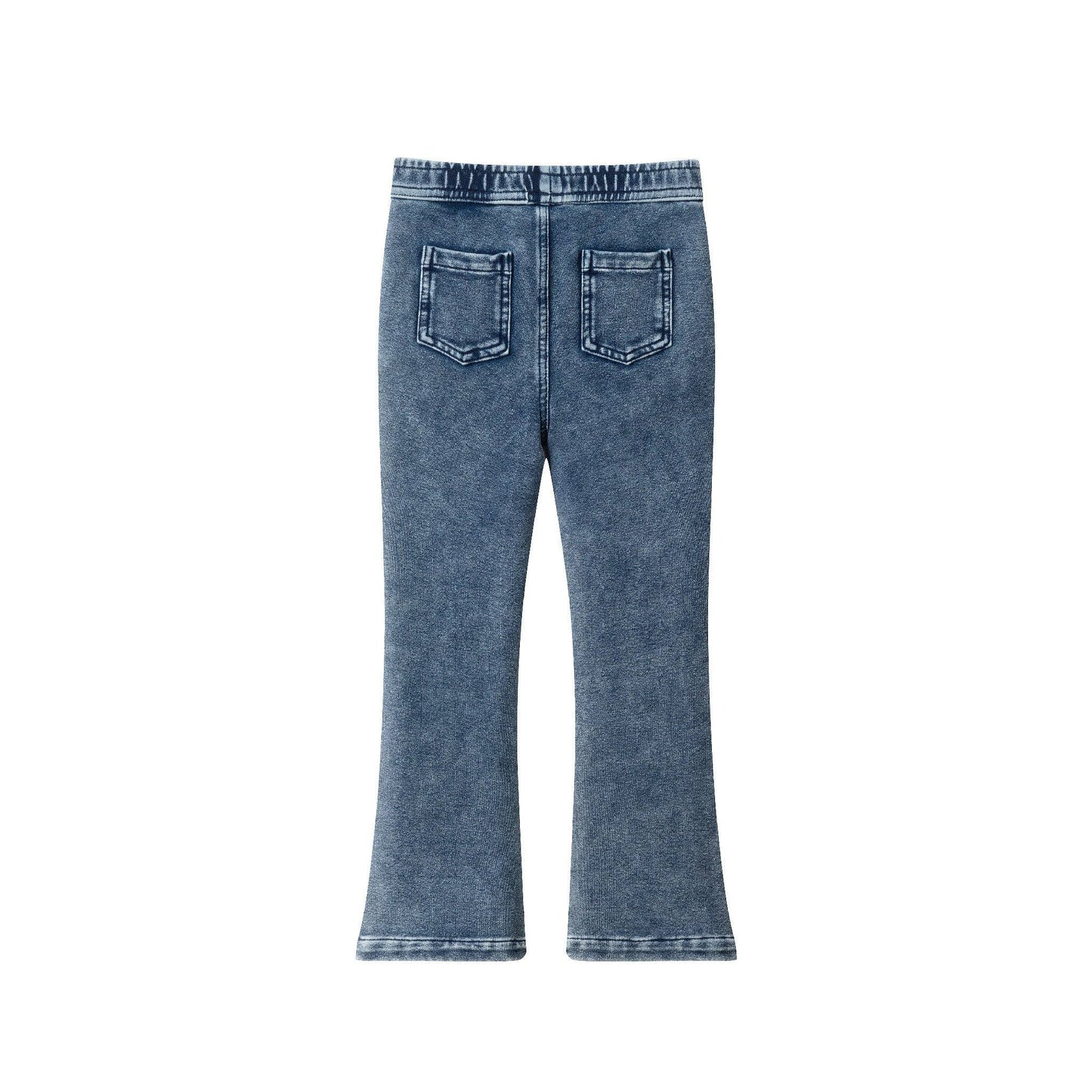 Mid Wash Knit Denim Pant
