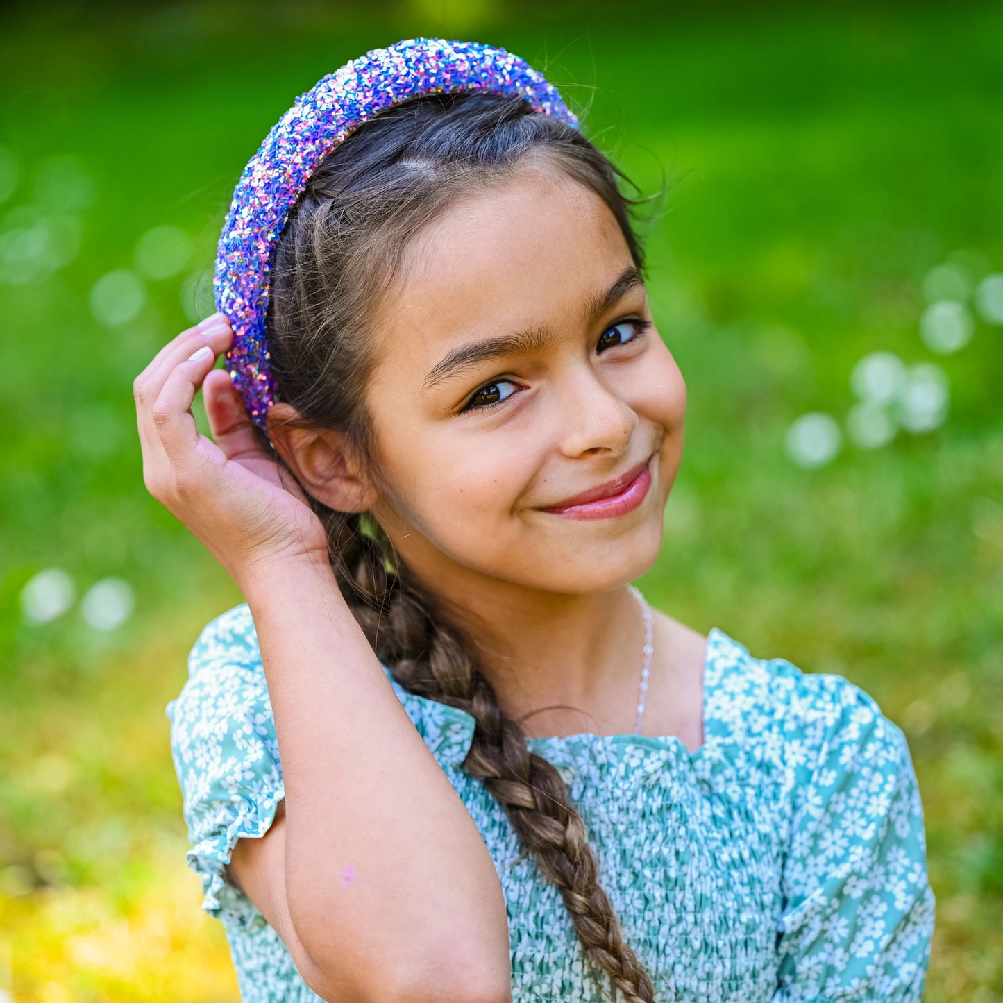 Chunky Sequin Purple Headband
