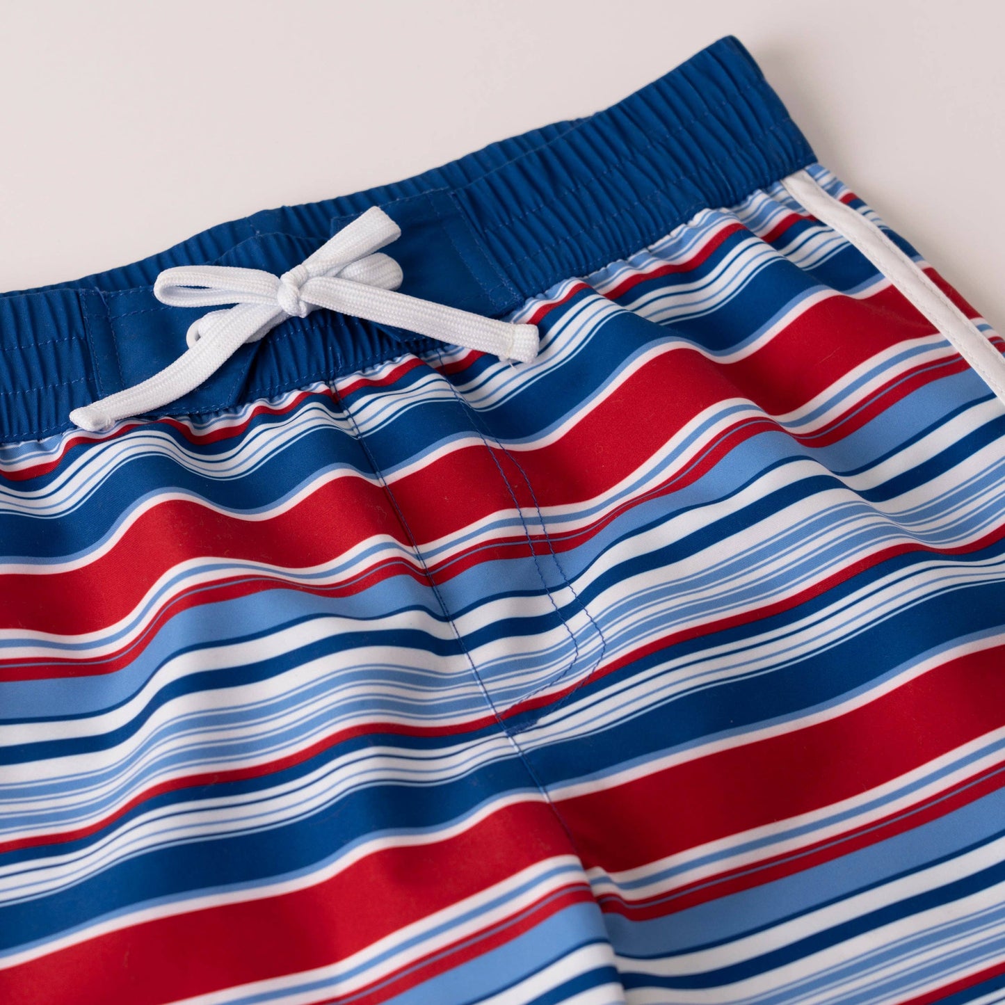 Navy Stripe Swim Trunk