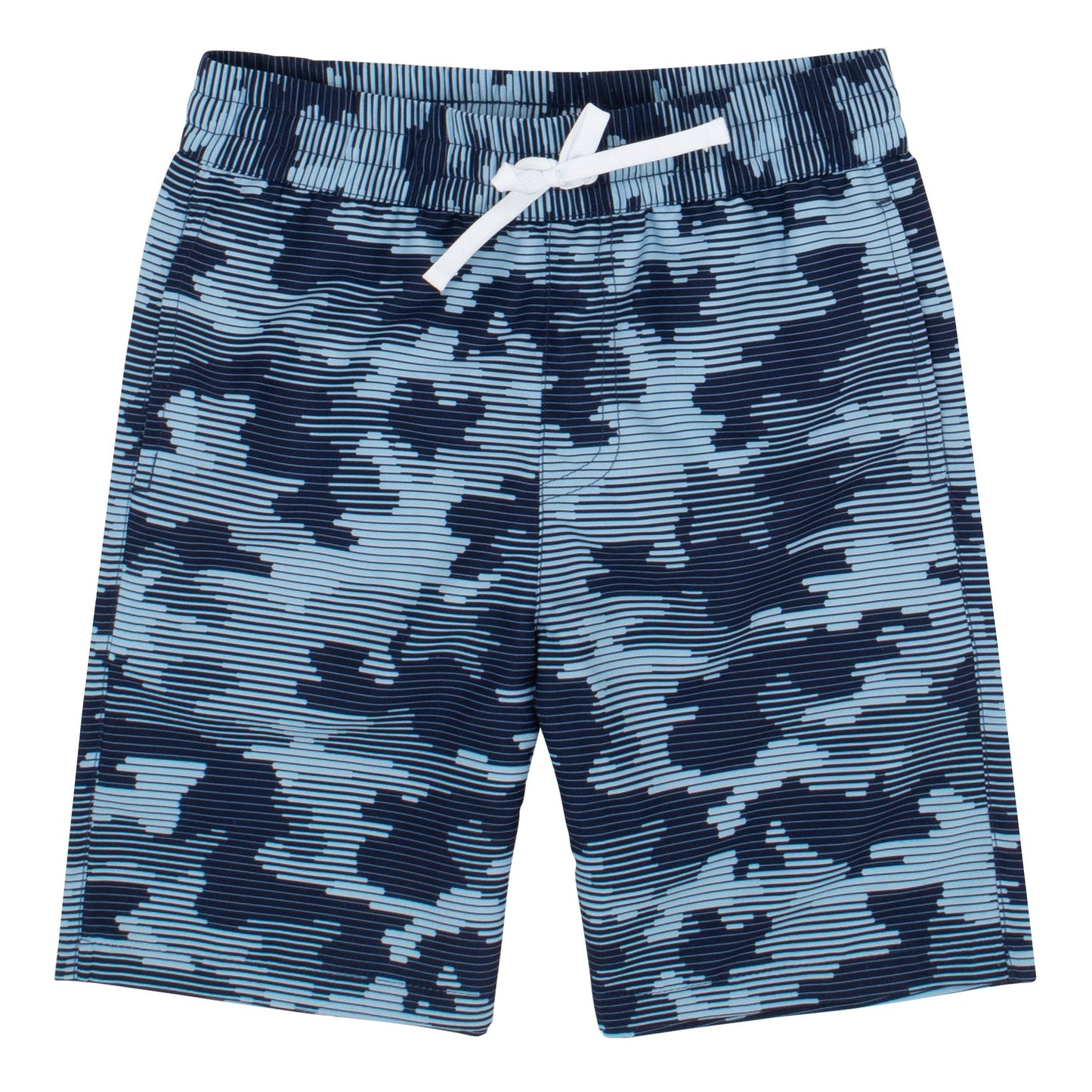 Digital Camo Navy Swim Trunk