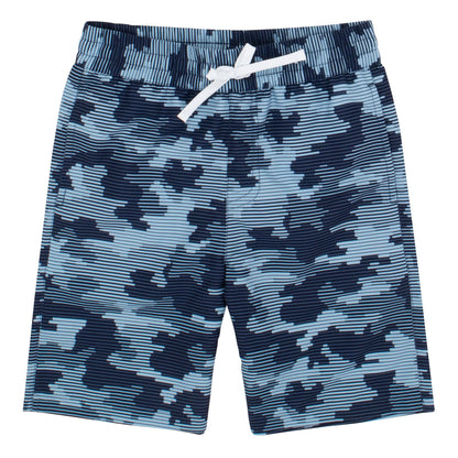 Digital Camo Navy Swim Trunk