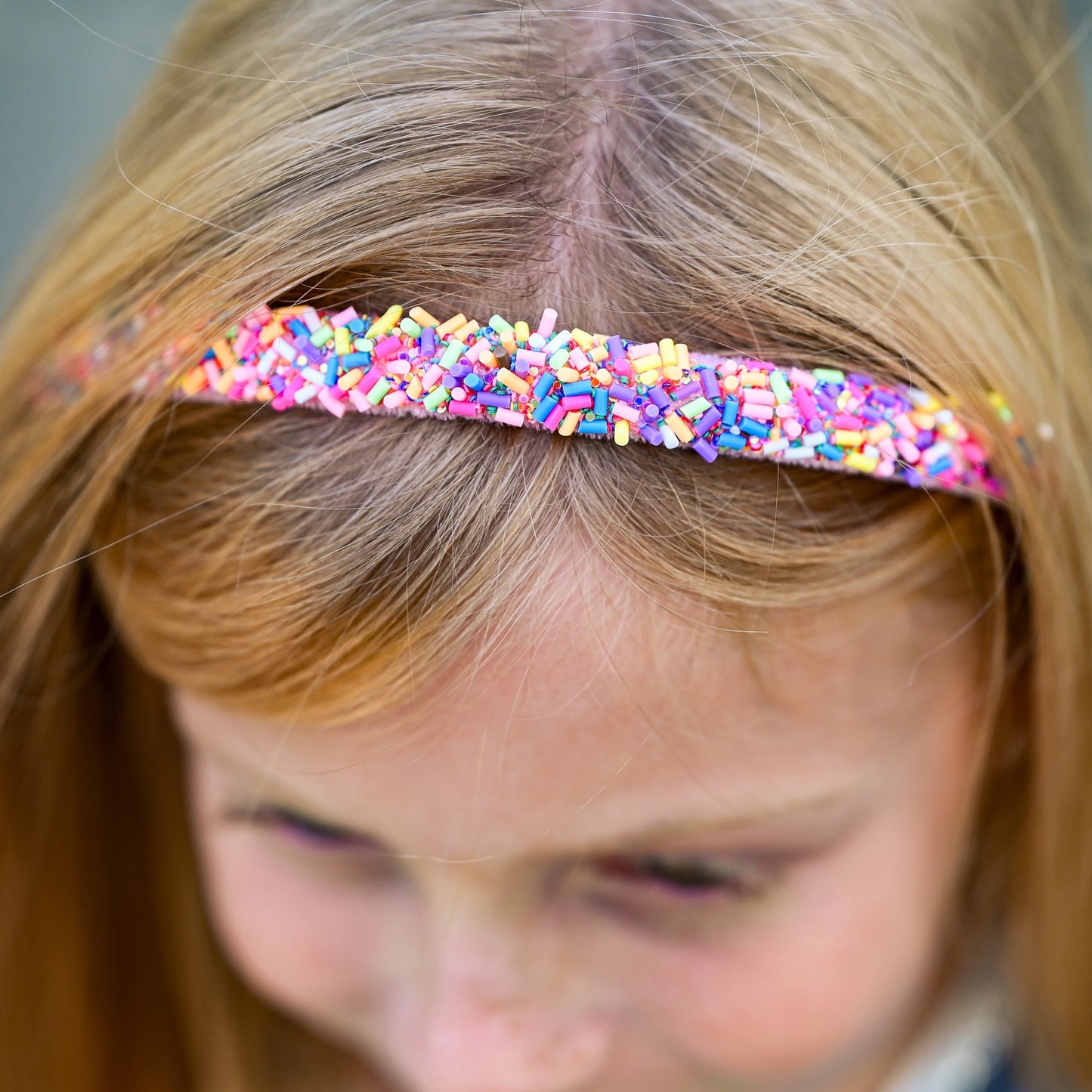 Pink Sprinkles Thin Headband
