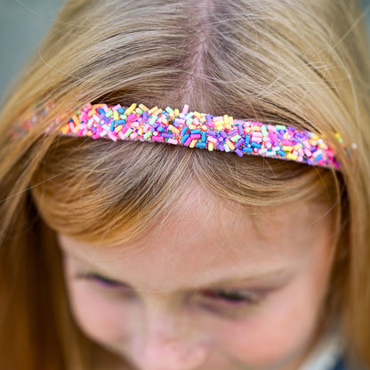 Rainbow Sprinkles Thin Headband