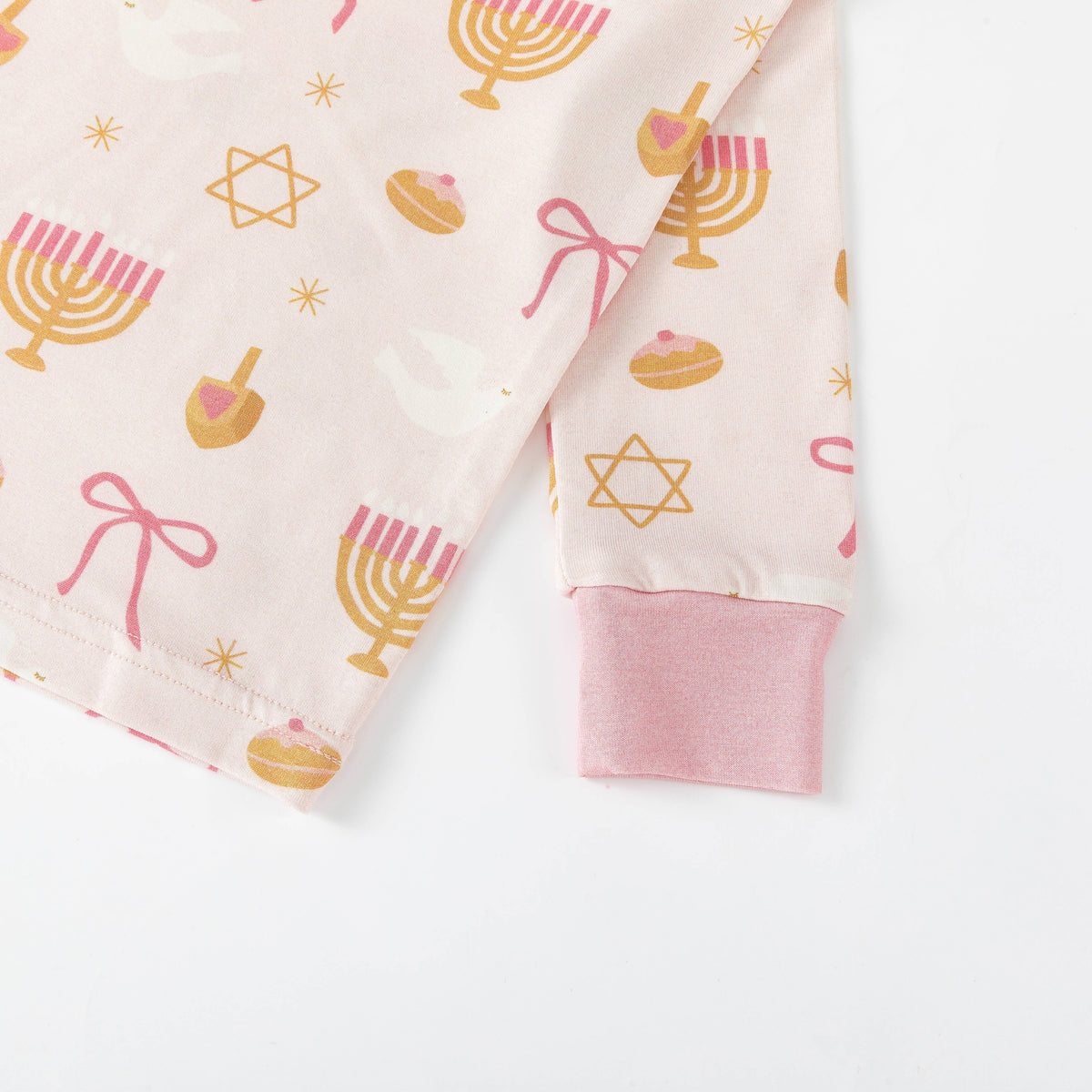 Pretty In Pink Hanukkah Bamboo Pajama Set