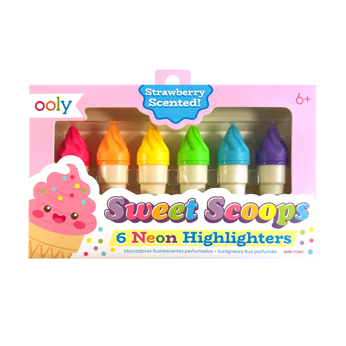 Strawberry Sweet Scoops Neon Highlighters