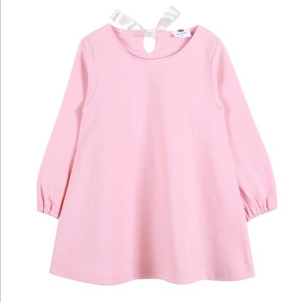 Pink Tunic With Ivory Ribbon Back