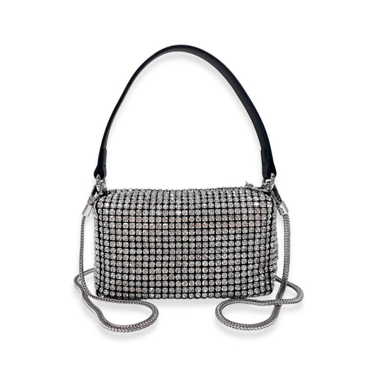 Silver Crystal Purse