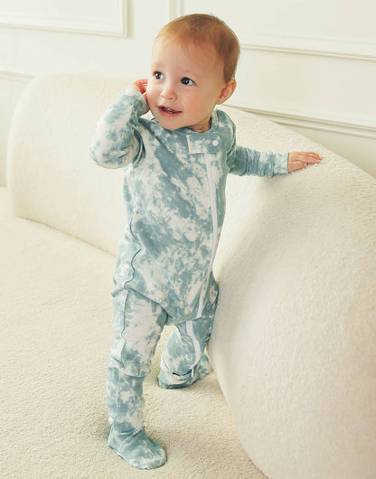 Prism Sky Cotton Zipper Footie