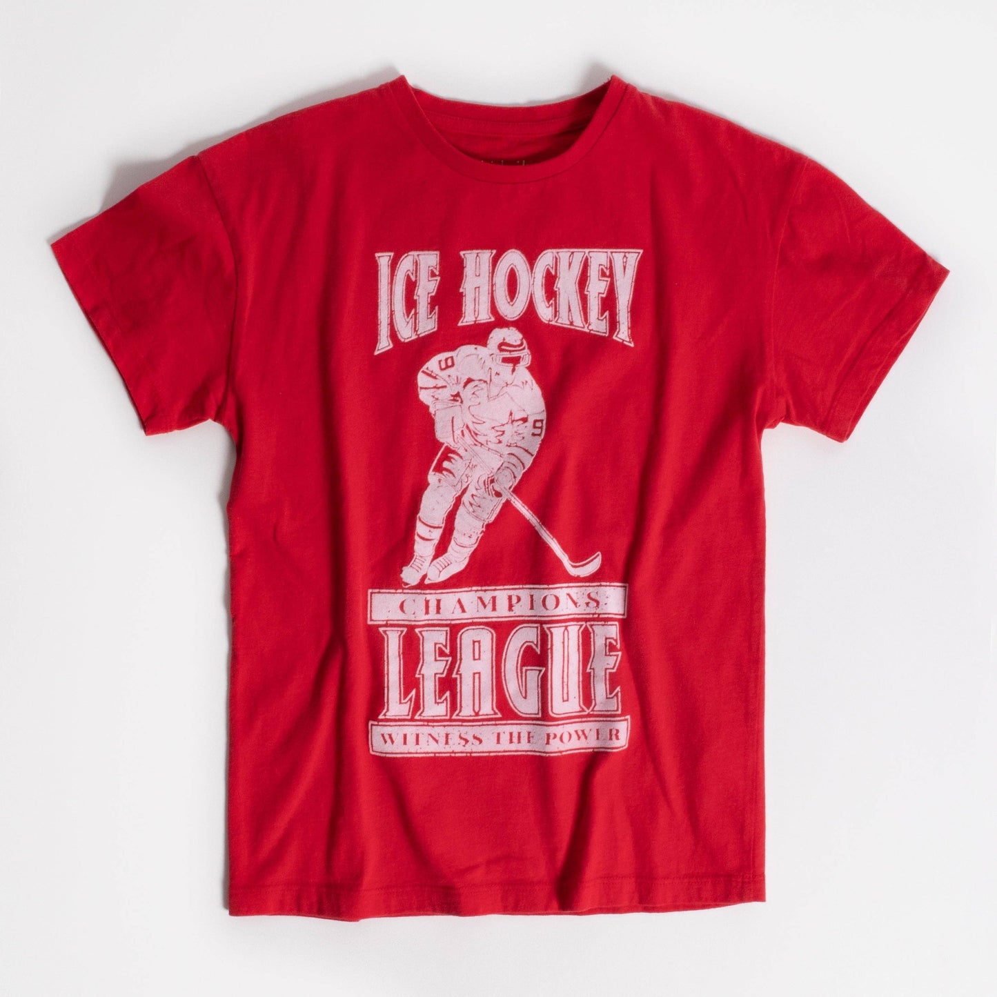 Hockey League Oversized Red Tee