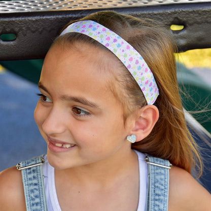 Adjustable No Slip Metallic Hearts Headband