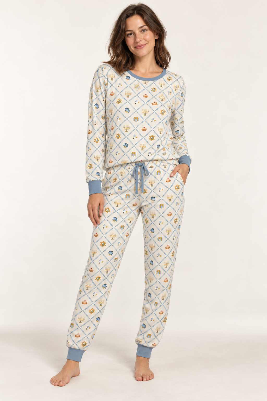 Hanukkah Bamboo Pajama Set (Adult)