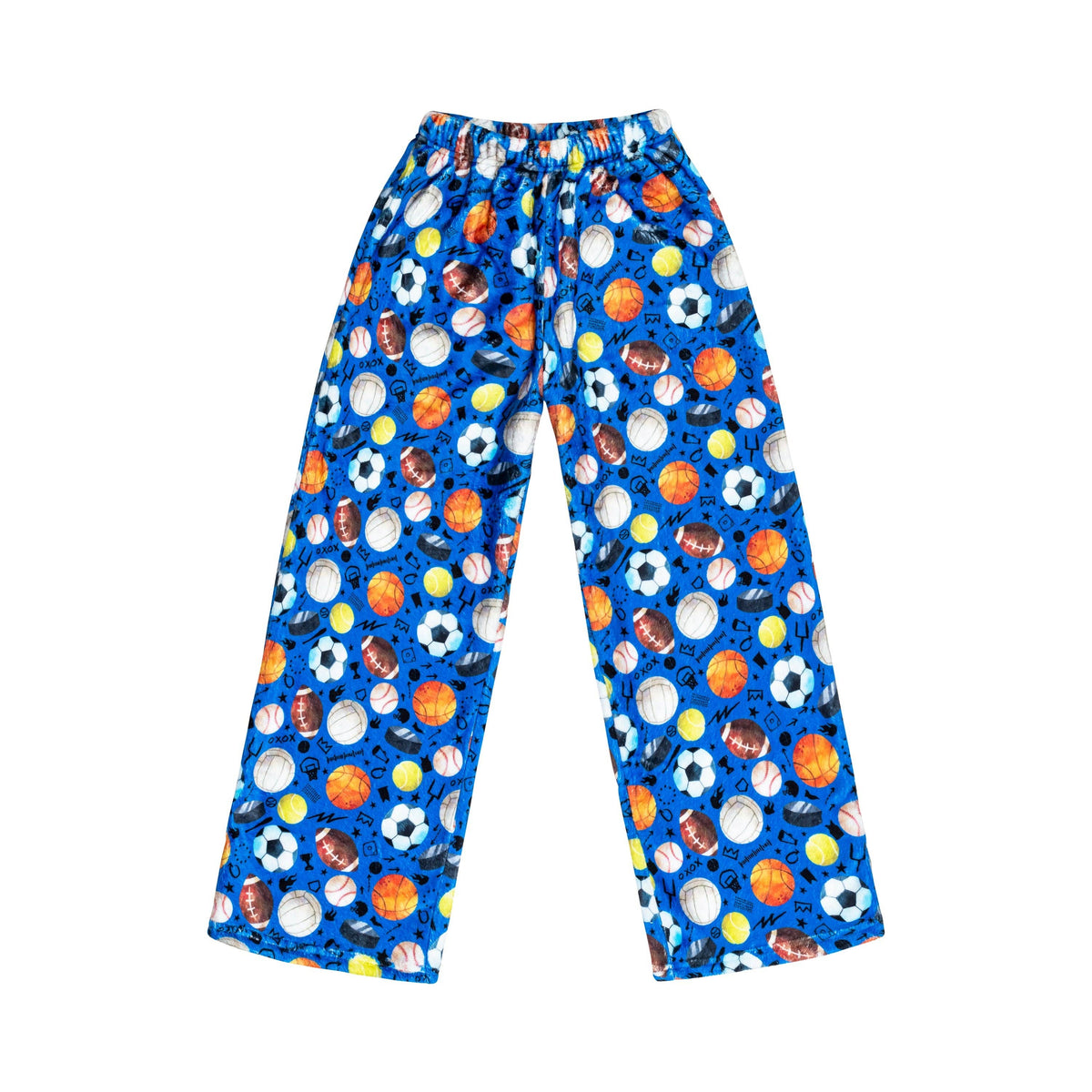 Blue Sports Plush Pants