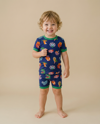 Dino Party S/S Pajama Set