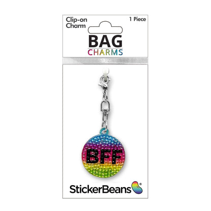 BFF Rhinestone Bag Charm