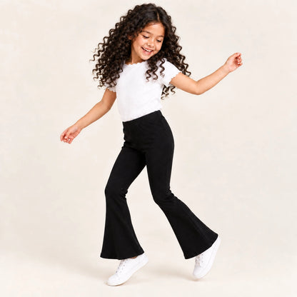 Blazing Black Bamboo Flare Legging