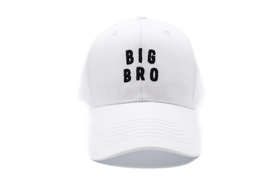 White Big Bro Snapback Hat