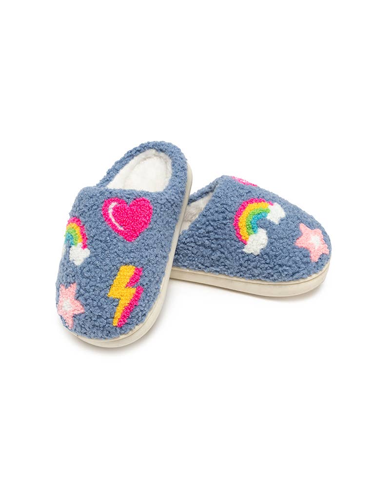 Blue Icons Slippers
