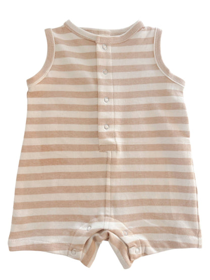 Biscuit Stripe Organic Cotton Shortie